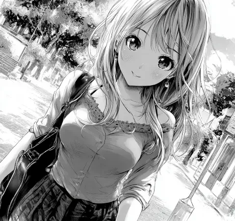 摊开的漫画书页与散落的彩色铅笔，营造轻松的阅读氛围