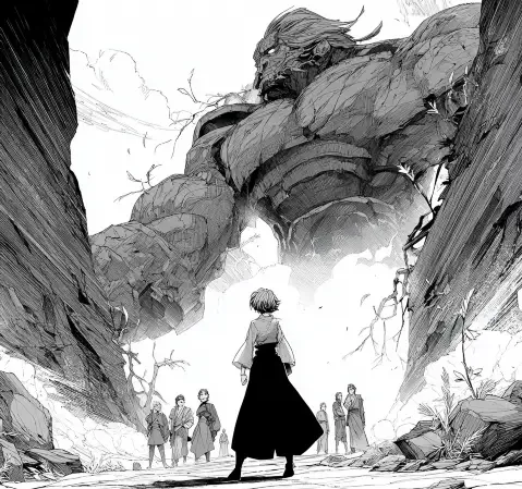 黑暗中一扇半开的门的漫画封面